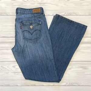LEVI'S Slight Curve Classic Boot Cut /Flared Denim Jeans - Womens Size 10/30